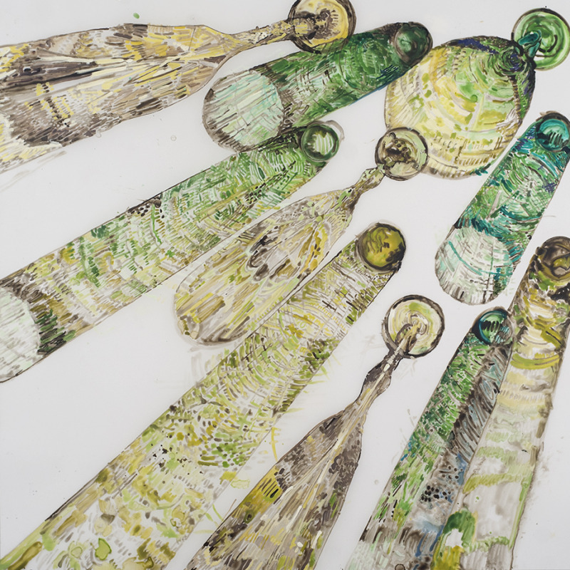 Hippy Glass Green Down
