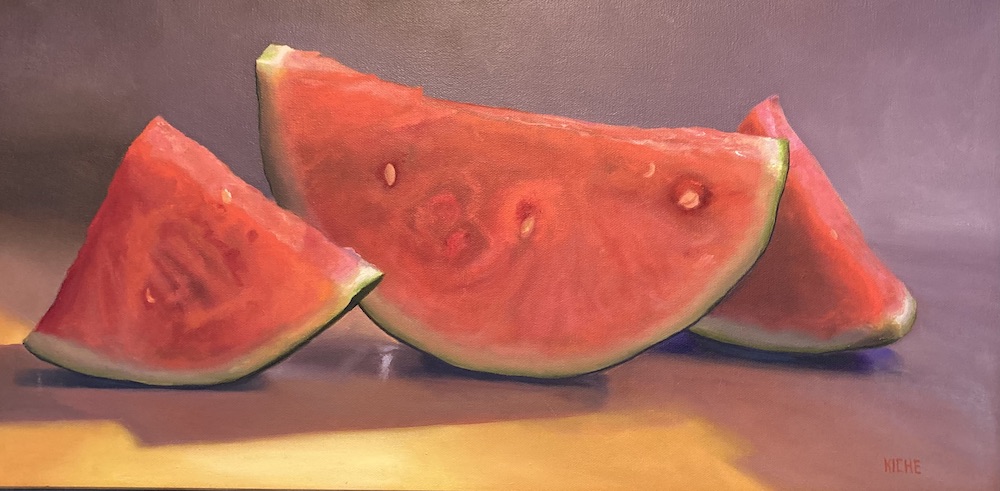 Watermelon Slices in Warm Light