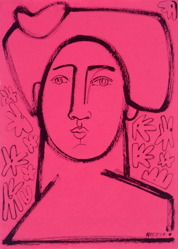 Woman by the Honeysuckle