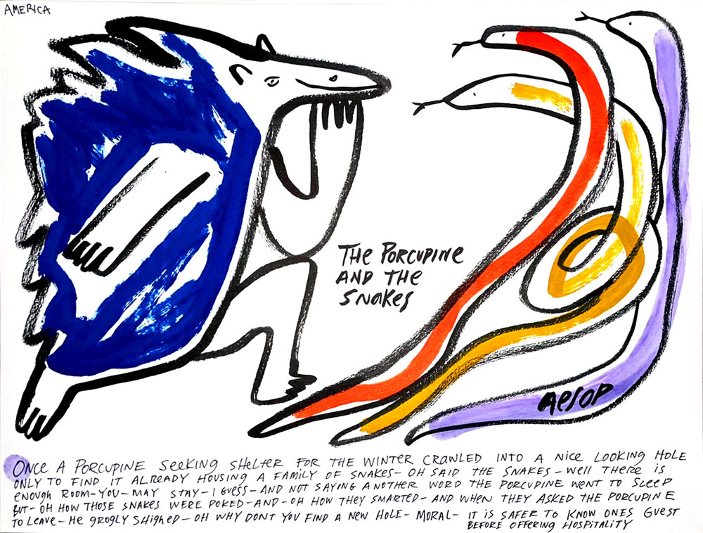 The Porcupine and the Snakes