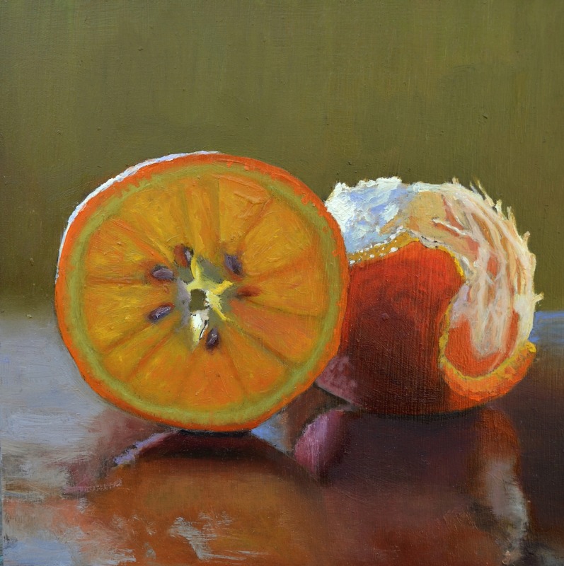 Cut citrus in cool light