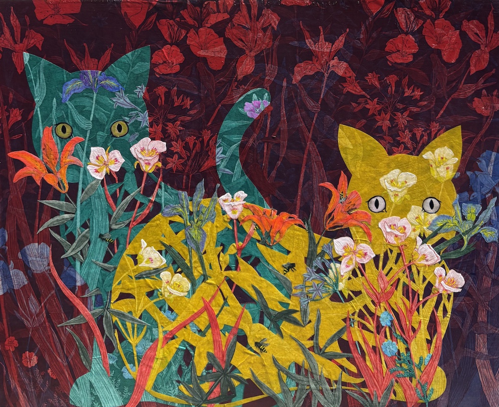 Yellow Cat, Turquoise Cat