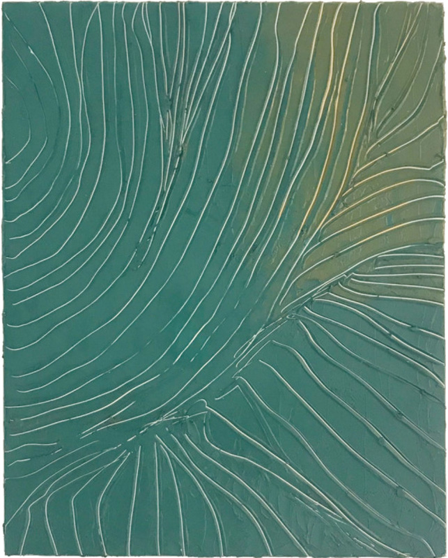 Heron with Viridian Green