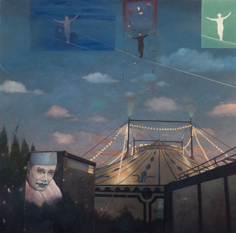 Funambulista sobre el circo