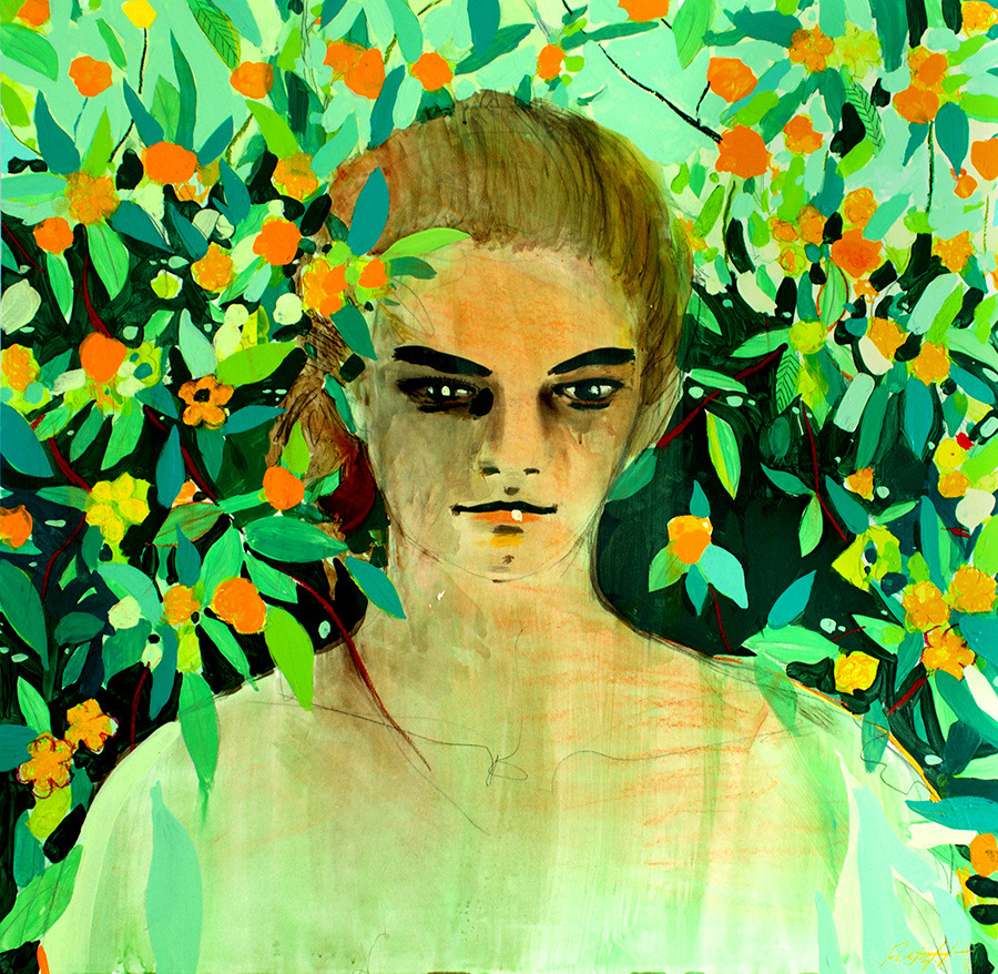 Woman in Flowers