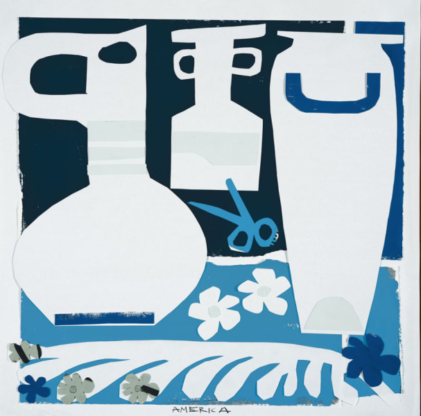 Vase, Jar & Leaves