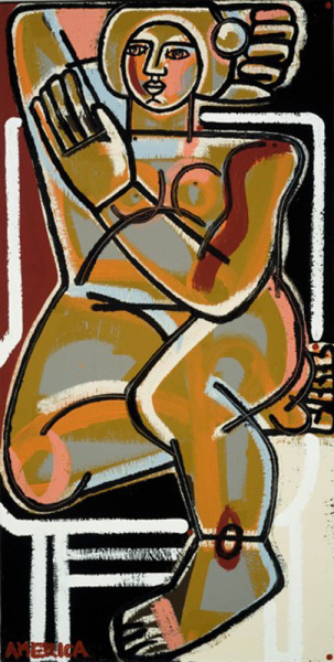 Woman Sits in Chair