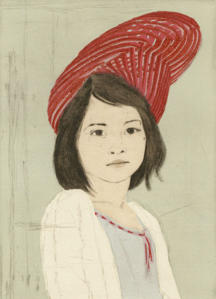 Audrey Wearing 36 Interlocking Möbius Strips as a Hat