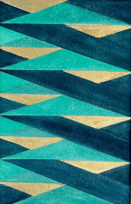 Untitled: Green, Black, Gold