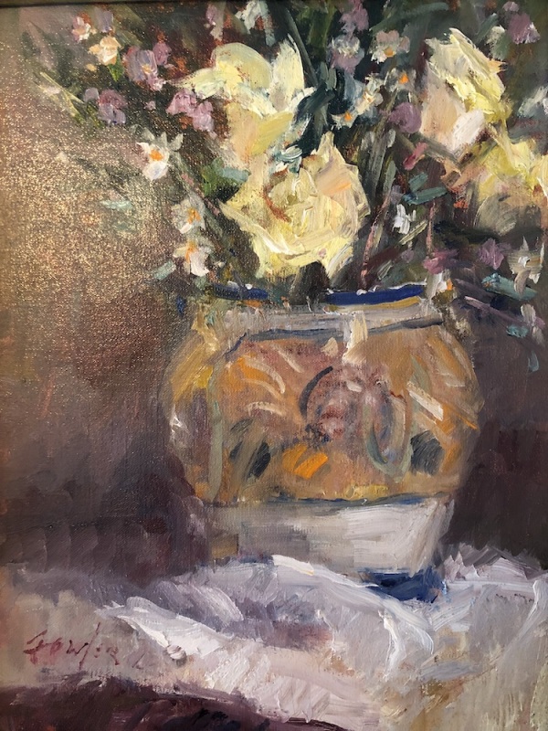Roses in a Talavera Vase