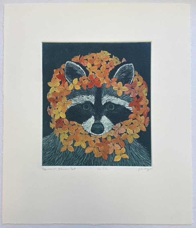 Raccoon in Flower Hat (Western Wallflower), 1/20 E.V. Raccoon in Flower Hat (Western Wallflower), 1/20 E.V.