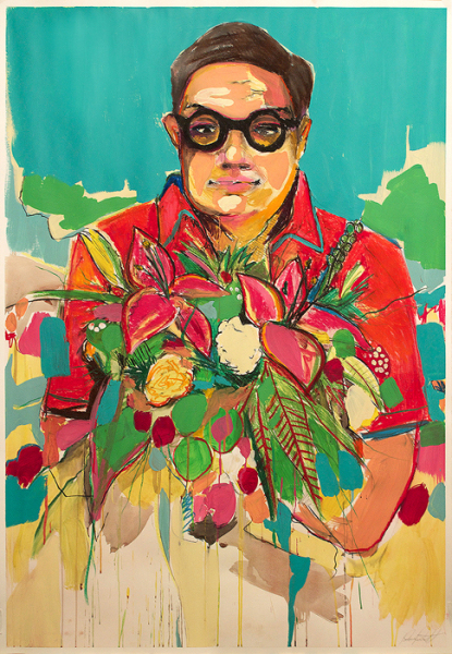 KK with Flowers