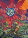 Bobcat in a Flower Suit