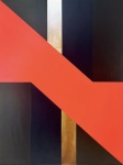 Untitled, Red, Black, Gold