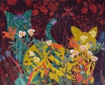 Yellow Cat, Turquoise Cat