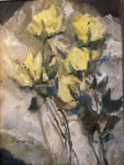 Yellow Roses in my Kitchen Window