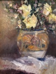 Roses in a Talavera Vase