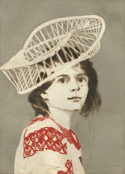 Kate Wearing Archetecture as a Hat