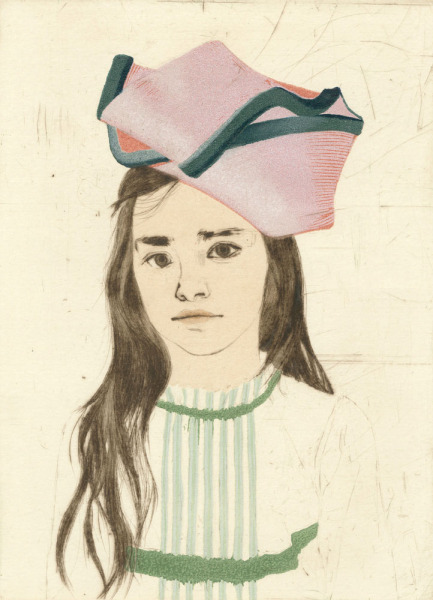 Daphne Wearing a Möbius Strip as a Hat