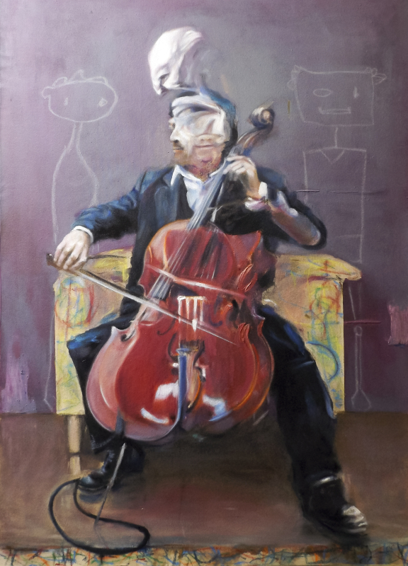 Two time travellers disturb a cellist