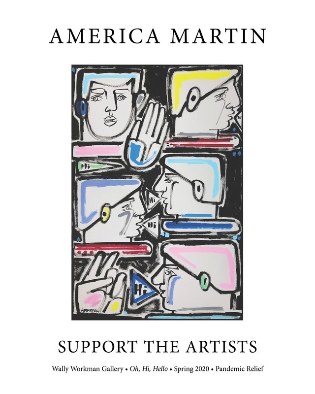 America Martin, Support The Artists poster